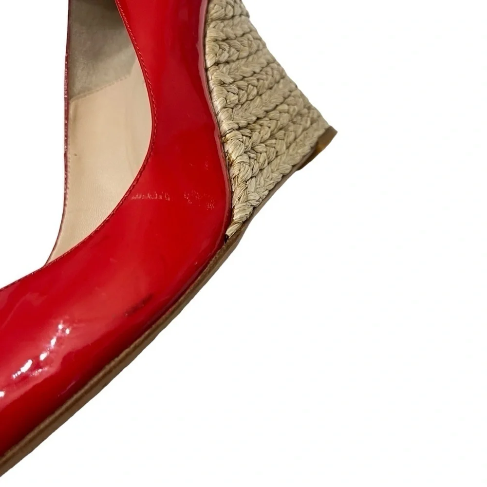 L.K. Bennett Red/orange Wedges size‎ 9.5